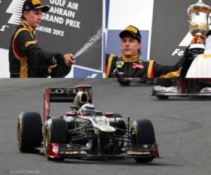 yapboz Kimi Raikkonen - Lotus - Grand Prix of Bahrain (2012) (2 pozisyon)